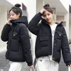 Women's Trench Coats Korean Fashion Multi-pocket Patchwork Parka Jacket Solid Loose Casual Coat Women 2023 Thicken Warm Cotton Padded