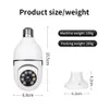 A6 Lampadina fotografica Wireless 1080P Panoramica a 360 gradi Smart HD WiFi Cam Versione notturna Sicurezza domestica Sorveglianza IP CCTV LED Portalampada Telecamera con scatola al minuto