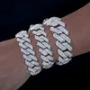Charm Bracelets 8mm-25mm Pass Diamond Tester Sterling Sier Full Vvs Moissanite Iced Out Cuban Link Anklet Bangle Bracelet for Men Women