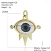 Charms colorf Oneeye pendente de jóias diy fabricação de bracelete Brincho de colar Acessórios Devils Eye Classic Material Material Co DHWCQ