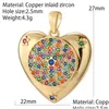 Charms Letter Heart Star Sun Geometric f￶r smycken Tillverkar Real Gold Plated Pave CZ BK DIY ￶rh￤ngen Neckalce Bracele Dhiwr