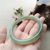 Bracelets Genunine Hetian Green Jade Bangles Handcarved Jadeite Bracelet Real Natural Stone Add Certificate