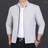 Heren Jackets 2023 Spring Men's Smart Casual Summer Jacket Solid Fashion Slim Bomber Men Overjas Aankomststandaard