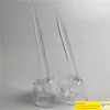 Clavo sin hogar de cuarzo dabber con tapa de carburador de 2 mm de espesor con tapa de carburador de cuarzo con mango de 2,75 pulgadas para clavos de banger bong de vidrio