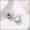 Hanger kettingen fruit avocado oorbellen hange ketting sleutelhanger set voor vrouwen meisje creatief zacht y schattige charmes feestgeschenken drop de dhavy