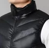 2023 New Men's Vests Winter Sleeveless Jacket Men Designer Down Vest Men's Warm Thick Coats Work Waistcoat Gilet Homme Vests