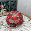 Бейсболка дизайнеры шляпы Xury Ball Cap Клубника Дизайн спортивного стиля путешествий.