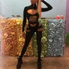 Kobiety Jumpsuits Rompers puste seksowne kombinezony kobiety z długim rękawem Turtleeck Blustrle Bandage BodyCon Romper Jops Sukuts Autumn Punk Club Playsitus Kobieta 230208