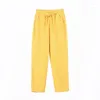 Pantalon femme 2023 été femmes coton décontracté Harem ample neuvième dames mince couleur unie lin pantalons de survêtement femmes