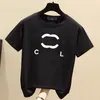 上級バージョンレディース Tシャツフランスミラノトレンディな服 C 文字グラフィックプリントカップルファッション綿ラウンドネックコーチチャンネル 4XL 5XL 半袖トップス Tシャツ