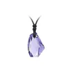 Pendant Necklaces Pretty Women Mens 18K Gold Gp Element Crystal Wolf Tooth Black Necklace Drop Delivery Jewelry Pendants Dhfvo