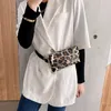 Midjesäckar yoreai mode kvinnor axel fanny pack bälte leopard mönster retro mobiltelefon väska handväska lady pu handväska grossist 230208