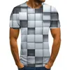 Męskie koszulki T-shirt 3D swobodny krótki rękaw moda mody natury nadrukowana koszulka koszulka dla zwierząt T-shirtmen's