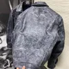 2023 Men's Hoodie And Sweatshirt Real Goat Leather Jacket Suit Black And White Real Clothing Windbreaker 5865