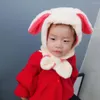 Berets Design Baby Ears Hat Infant Toddler Winter Warm Beanie Velvet Caps For Children Pography Props