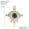 Charms colorf Oneeye pendente de jóias diy fabricação de bracelete Brincho de colar Acessórios Devils Eye Classic Material Material Co DHWCQ