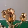 decora￧￣o metal casti￧ador castellestick vaso de casamento mesa central pe￧a de 5 bra￧os de ouro candelabra pilar stand road l￭der party decorimake549