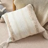 Pillow Case Nordic Moroccan Style Colorful Tufted Embroidery Home Decoration Cover American Tassel Sofa Cushion