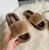 Slippers Women Chanclas Soft Plush vrouwelijke schoenen modeplatform flip flops zapatos non-slip winterglaasjes 8494