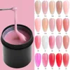 Smalto per unghie 150ML Gel poli acrilico per extension Clear Pink Finger Quick Builder Colla Soak Off s Art Manicure 230207