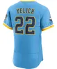 2023 personalizado 22 Christian Yelich City Connect Jersey ADAMES McCutchen Brandon Woodruff Josh Hader Ryan Braun Jace Peterson Lorenzo Robin Luis Urias Camisas de beisebol