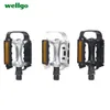 Bike Pedals WELLGO M248 Ultralight Bearing Pedals Road Bike Pedal MTB Accessories Aluminum Alloy Black Silver Mountain Bicycle Parts 0208