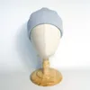 Accessoires pour cheveux, bonnet tricoté bleu clair, couleur unie, chaud, pour garçons et filles