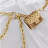 Waist Bags Luxury Designer Chain Belt For Women Mini Gold Metal Hollowed Out band Tassel Body Jewelry Accessories 230208