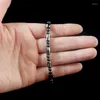 Strand Natural Stone Hematite Magnetic Faceted Beads Strethchy Beaded Bracelet For Women And Men Handmade Jewelry