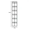 Boîtes de rangement Sac de suspension 12 compartiments Classification Rack de porte de porte pliable pour placard