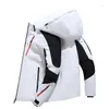 Herrenjacken 2023 Winterjacke Herren Parka Big Winddicht Wasserdicht Warm Daunen Kurz Verdickt Trendy White Duck Herren