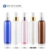 50 stücke * 150 ML parfüm flasche Spray Pumpe Flasche Leere Kosmetische Behälter Kunststoff Parfüm Nachfüllbare Verpackung Aluminium Ring