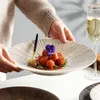 Tallrikar japansk middagsplatta kreativ personlighet högkvalitativ retro dessert restaurang affärsceremoni sense special bordsartiklar