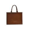 Вечерние сумки портативная сумка Big Bag 2023 Модная женская осень и зима простая текстура одно плечо атмосфера