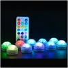 Underwater Lights Brelong 3LED Diving Fish Tank Lamp Decorative Holiday Decoration Night Light Batteris av leverans av leverans Li DHWB2