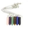 Charms Bluestar 2022 Natural Crystal Dowsing Point Pendants Divination Metaphysical Chakra Healing Ncing Pendum Drop Pen Dhjiy