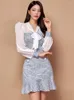 Casual Dresses Autumn Winter Women Dress Vintage Sweet Sheer Chiffon Long Sleeve Slim Mini Party Street Clothe Femme Mujer Vestidos