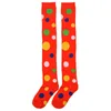 Women Socks Colorful Stockings Fashion Polka Dots Printed Button Knee Length Vintage Cashmere Winter Comfortable