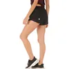 LL 0102 Women Yoga Outfit Girls Shorts Running Ladies Casual Cheerleaders Short Pants Adult Trainer Sportswear Exercise Fitness Wear Breathable Fast Dry Lined