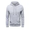 Sweat à capuche masculine Hommes à capuche à capuche détendue à la fermeture à fermeture éclair coupé de poche avant à manches longues Homme d'automne Homme Outwear Casual Hoody 2023