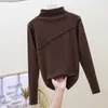 Women's Blouses Bottoming Blouse Long Sleeves Thermal Top Solid Color Double-sided DE Velvet Basic Undershirt