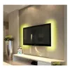 Светодиодные полоски Brelong 3528SMD RGB Light Strip TV Фоон управление приложением Bluetooth Dimmable Bare Board не является водонепроницаемой доставкой L Dhrwt