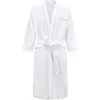 Robes pour hommes 5 étoiles el 100% coton hommes Kimono peignoir grande taille serviette peignoir hommes gaufre Robes pour femmes longue robe de chambre vêtements de nuit 230207