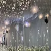 装飾新しいスタイルのクリスタルクリアカンデラブラガラスろうそくの花の花のろうそくのろうそくのホルダーウェディングテーブルのセンターピースimake560