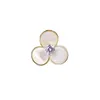 Broches elegantes mini mini cristal zircão colarinho de flores de broche de moda masculina camise