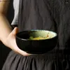Bols Bol de riz en céramique japonais créatif motif bleu vaisselle ménage Dessert salade de fruits fournitures de cuisine de Restaurant unique