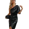 Casual Kleider Frauen Einfarbig Sommerkleid Europa und Amerika Sexy Street Style Kleidung 3 Farben Drop