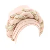 Berretti Bagnino Cappello da pescatore Bianco Moda Donna Perline Treccia Musulmano Ruffle Cancro Wrap Cap Cappucci per dormire Cappelli flosci per le donneBerretti Oliv22