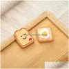 Other 30Pcs Simation Poached Egg Love Sandwich Flatback Resin Components Cabochon Fake Food Fit Phone Decoration Diy Scraobooking D Dh1M3