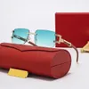 Najnowsze modne carti męskie okulary przeciwsłoneczne szklanki kompozytowe metalowa optyczna rama klasyczna prostokąt kwadratowy złoto luksusowe kobiety